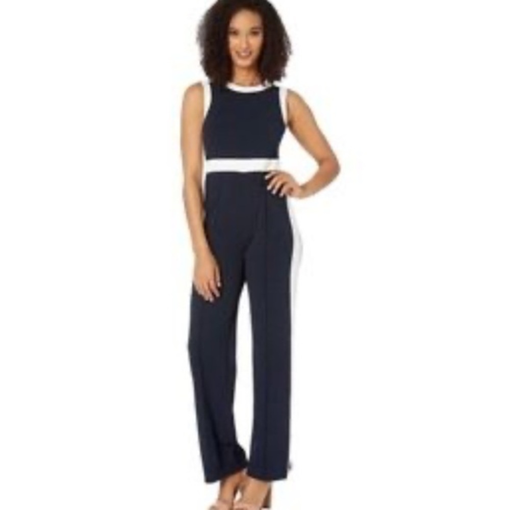 Tommy Hilfiger Scuba Navy and White Jumpsuit NWT Sz 16